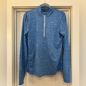 Nike Heathered Blue Quarter Zip